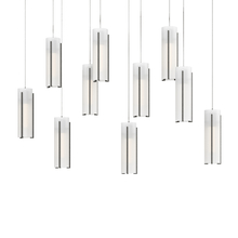 Hubbardton Forge 131204-SKT-LONG-20-GG0065 - Exos Glass 10-Light Pendant