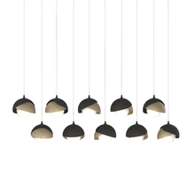 Hubbardton Forge 131205-SKT-LONG-10-84-GG0711 - Brooklyn 10-Light Double Shade Pendant