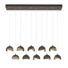 Hubbardton Forge 131205-SKT-STND-05-84-GG0711 - Brooklyn 10-Light Double Shade Pendant