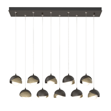 Hubbardton Forge 131205-SKT-STND-14-84-GG0711 - Brooklyn 10-Light Double Shade Pendant