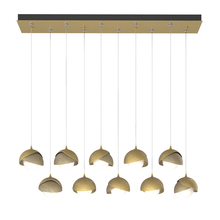 Hubbardton Forge 131205-SKT-STND-86-84-GG0711 - Brooklyn 10-Light Double Shade Pendant