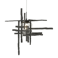 Hubbardton Forge 161184-SKT-STND-10-II0728 - Tura Seeded Glass Low Voltage Mini Pendant