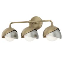 Hubbardton Forge 201375-SKT-84-85-GG0711 - Brooklyn 3-Light Double Shade Bath Sconce