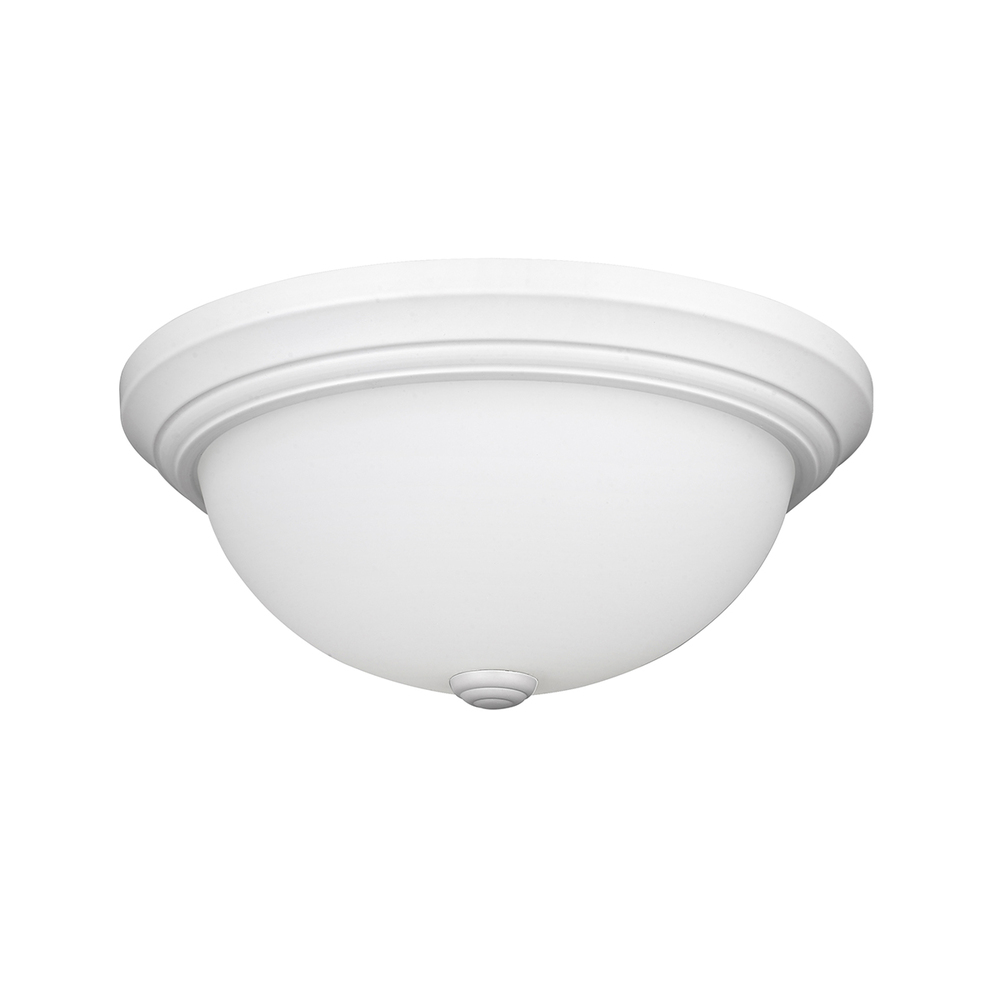 2-Light Flushmount Ceiling Light White