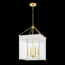 Mitzi by Hudson Valley Lighting H932704L-AGB/SCR - Rosalie Lantern