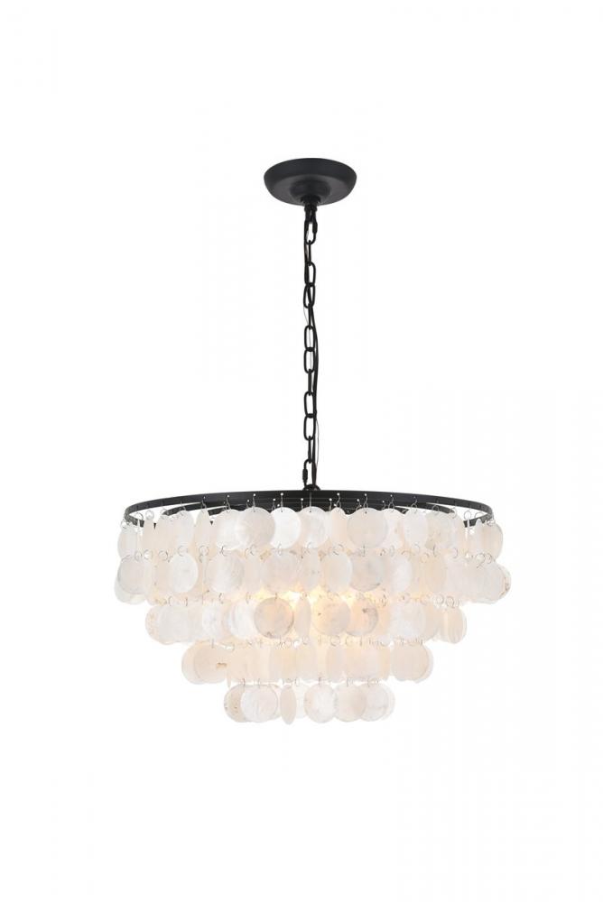 Selene 4 light Black Pendant