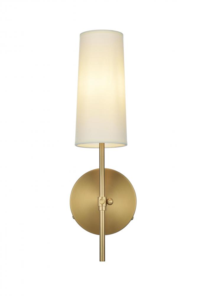 Mel 5 inch Wall Sconce in Satin Gold