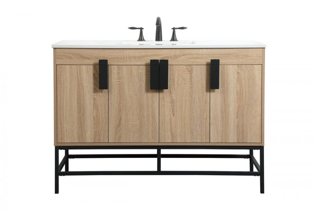 48 Inch Single Bathroom Vanity in Mango Wood