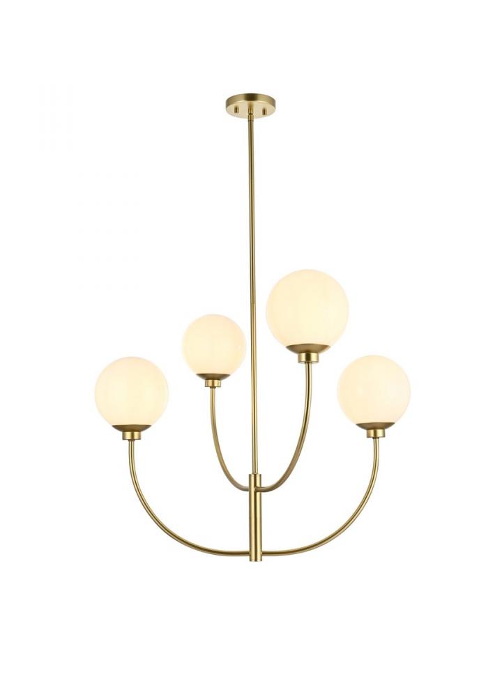 Nyomi 30 Inch Chandelier in Brass