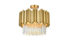 Elegant 3400F16SG - Flush Mount D16" Satin Gold