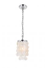 Elegant LD5050D6C - Selene 1 Light Chrome Pendant