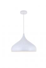 Elegant LDPD2045WH - Circa 1 Light White Pendant