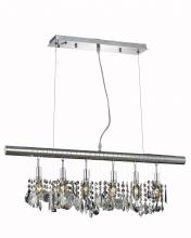 Elegant V3100D30C/RC - Chorus Line 6 Light Chrome Chandelier Clear Royal Cut Crystal