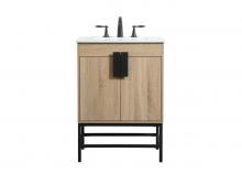 Elegant VF48824MW - 24 Inch Single Bathroom Vanity in Mango Wood