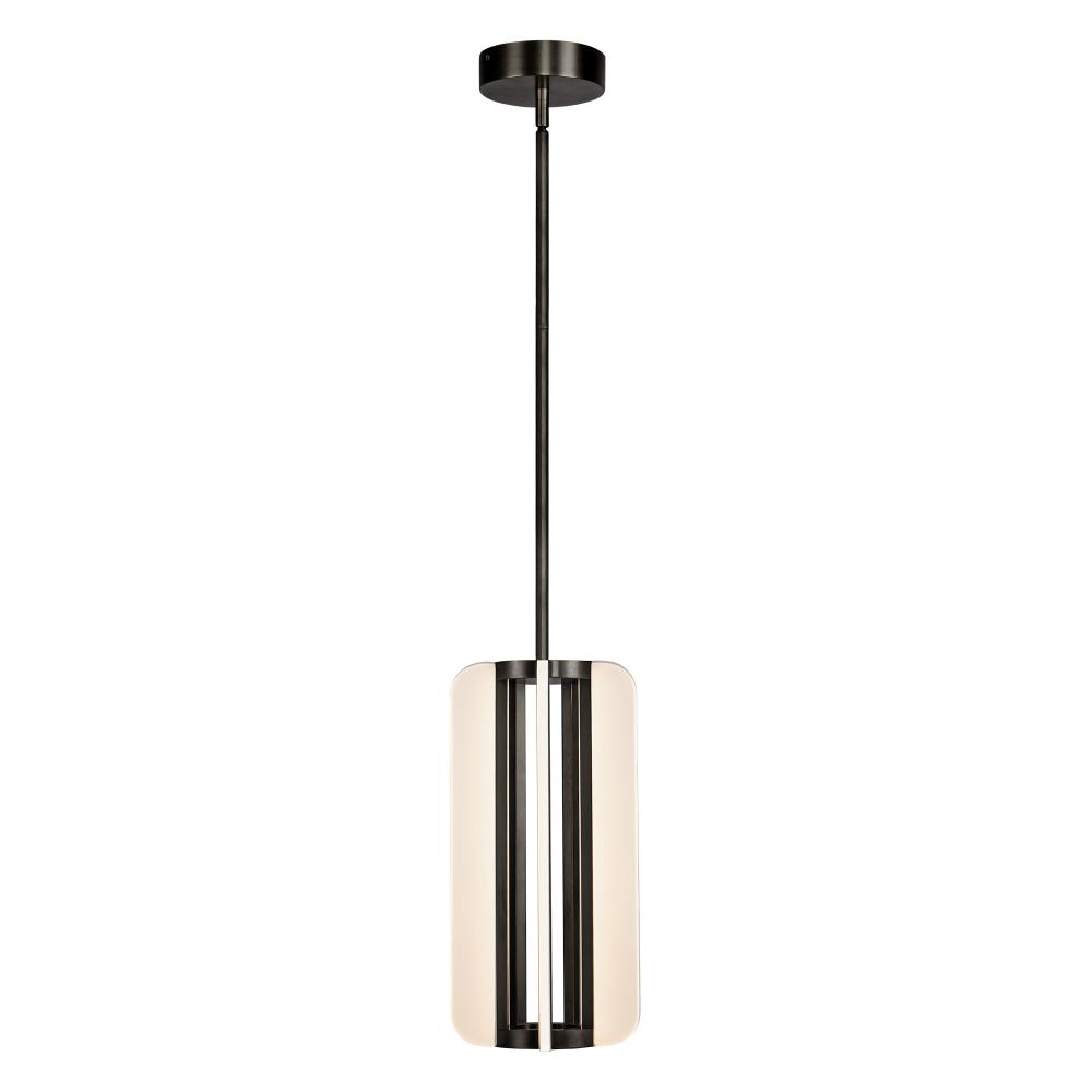 Anders 7-in Urban Bronze LED Pendant