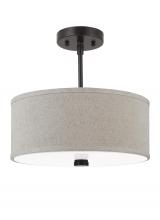 Visual Comfort & Co. Studio Collection 77262EN3-710 - Dayna Shade Pendants Two Light Flush / Semi-Flush Convertible