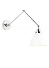 Visual Comfort & Co. Studio Collection CW1161MWTPN - Wellfleet Double Arm Dome Task Sconce