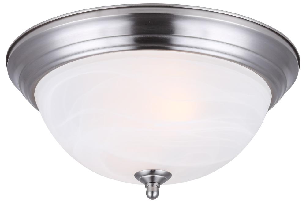 IFM411BN, 2 Light Flush Mount, Nickel Finish