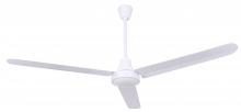 Canarm CP60D11N - Industrial DC Fan, CP60D11N, 60inch Fan, White METAL blades, 16" downrod, 10' min. floor cle