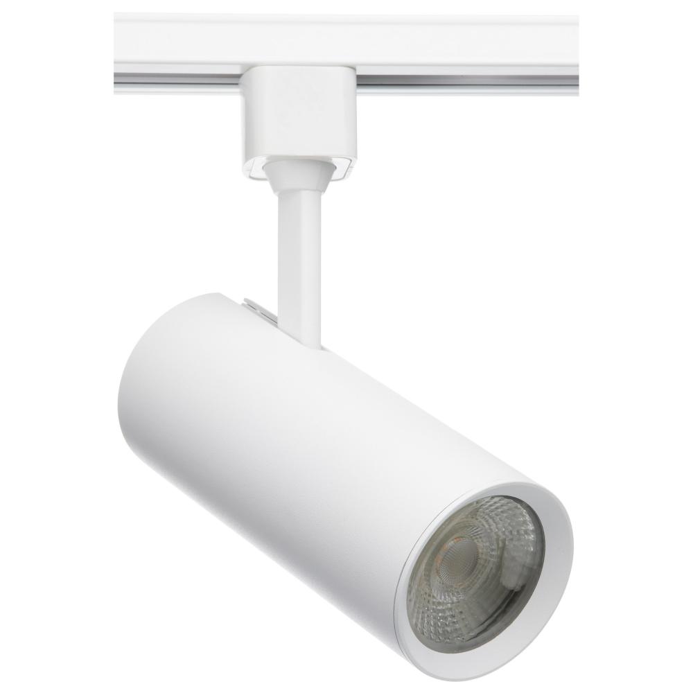 20 Watt; LED Commercial Track Head; White; Cylinder; 24 Degree Beam Angle