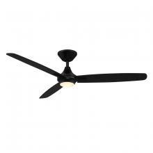 WAC Smart Fan Collection F-060L-MB - Blitzen Matte Black WITH LUMINAIRE