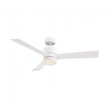 WAC Smart Fan Collection F-081L-MW - San Francisco 52 Matte White WITH LUMINAIRE