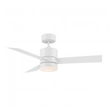 WAC Smart Fan Collection F-083L-MW - San Francisco 44 Matte White WITH LUMINAIRE