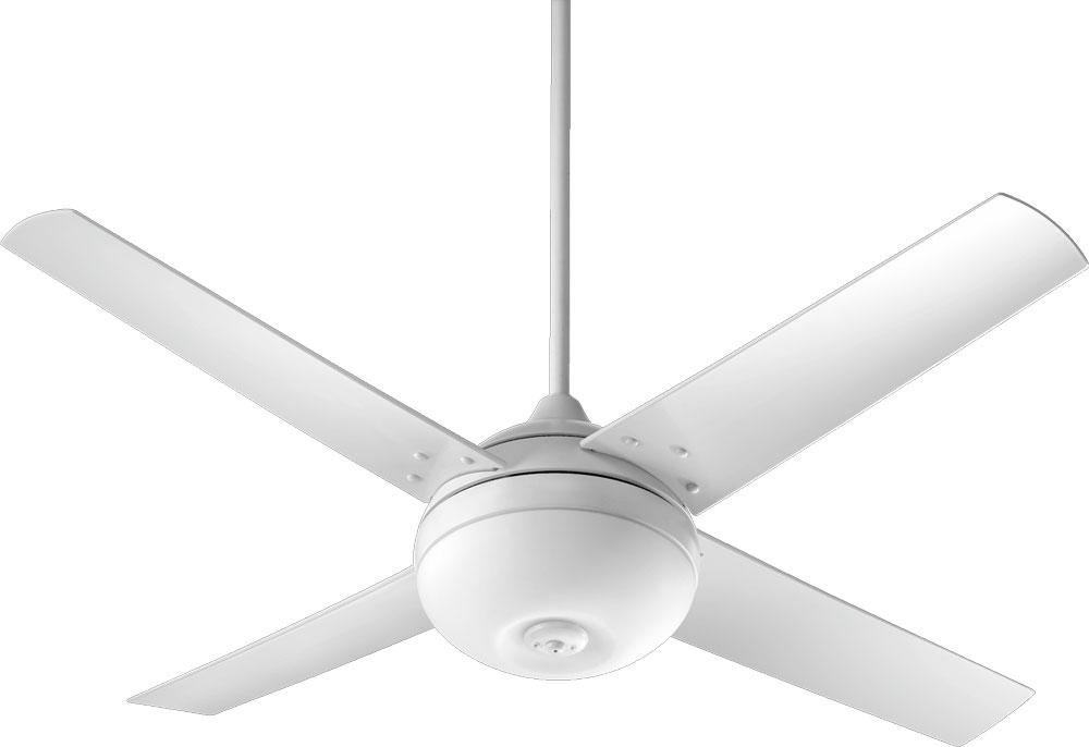 Three Light Studio White Outdoor Fan