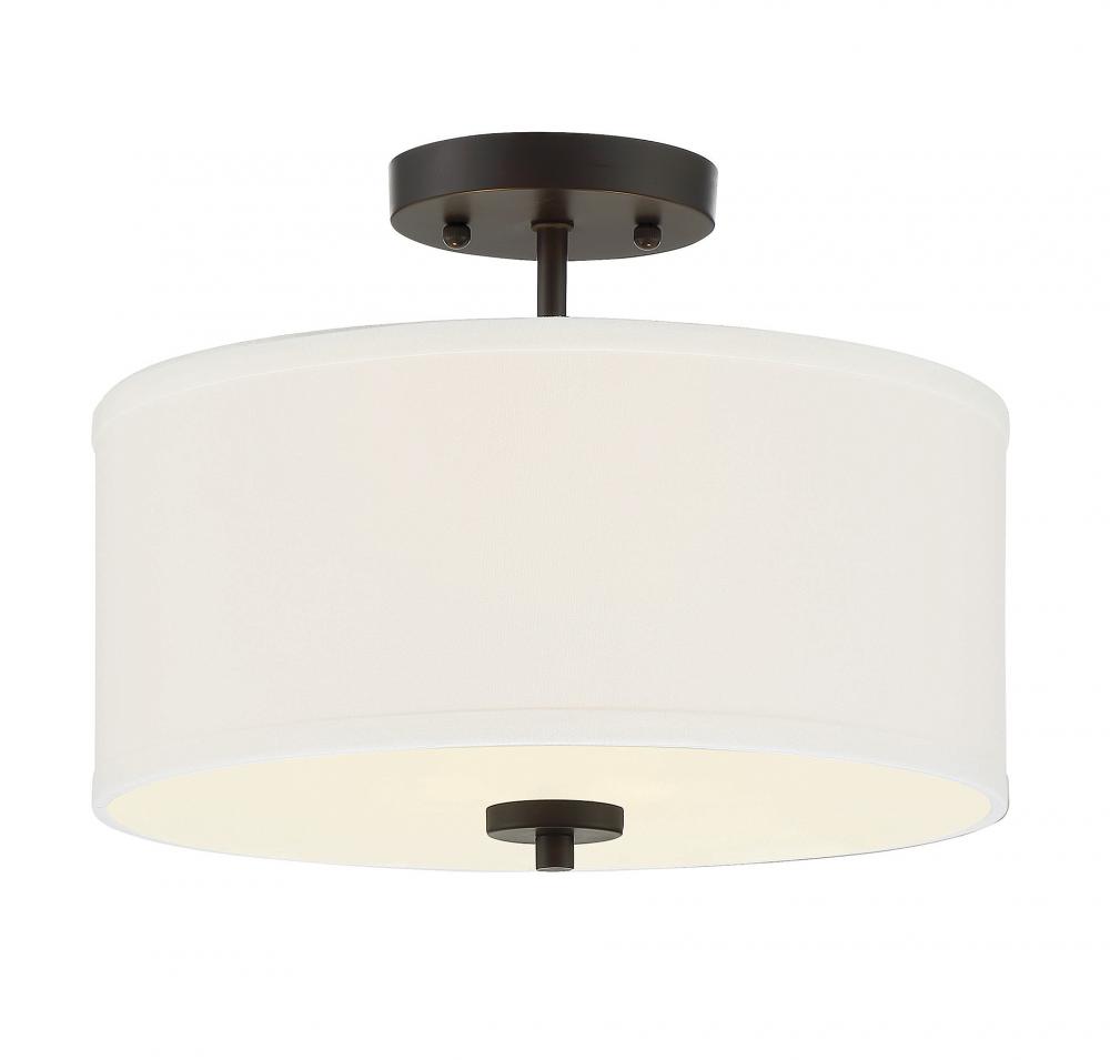 2-Light Ceiling Light in Oil Rubbed Bronze