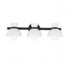 Savoy House Meridian M80075MBK - 3-Light Bathroom Vanity Light in Matte Black