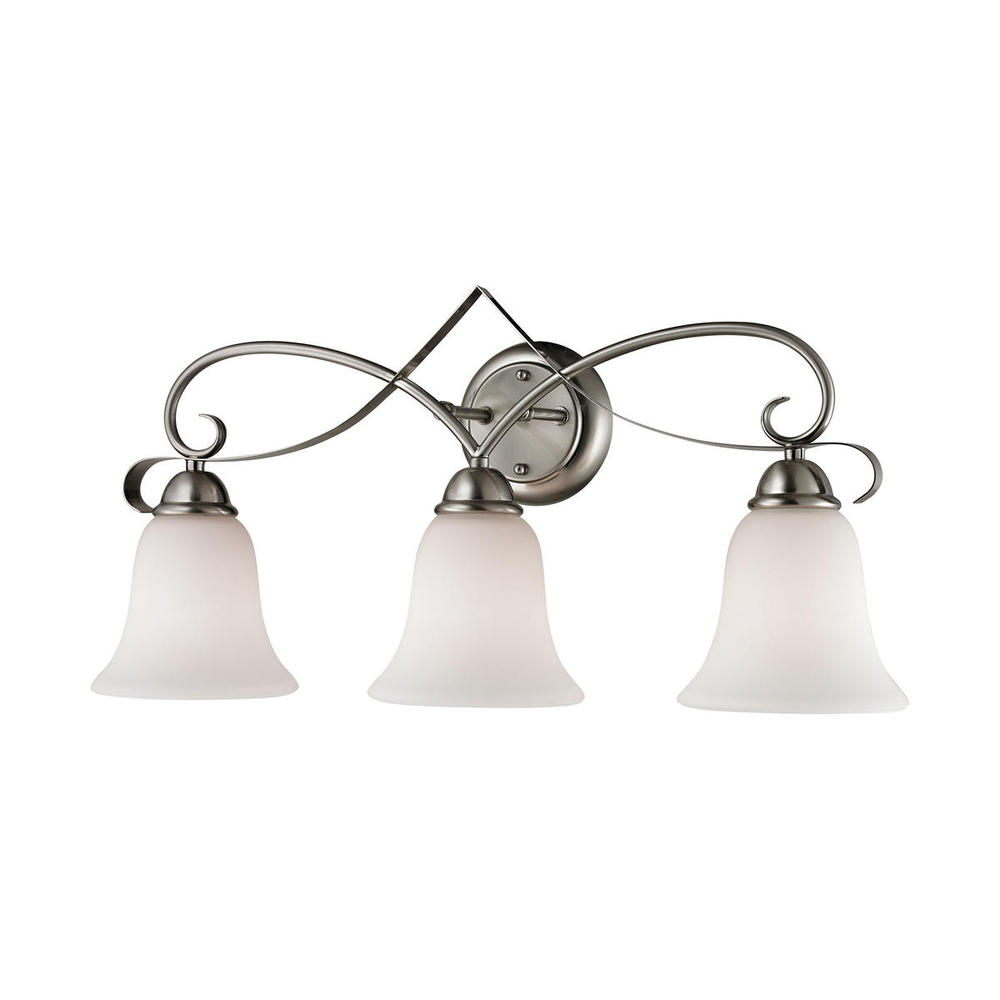 Thomas - Brighton 24'' Wide 3-Light Vanity Light - Brushed Nickel