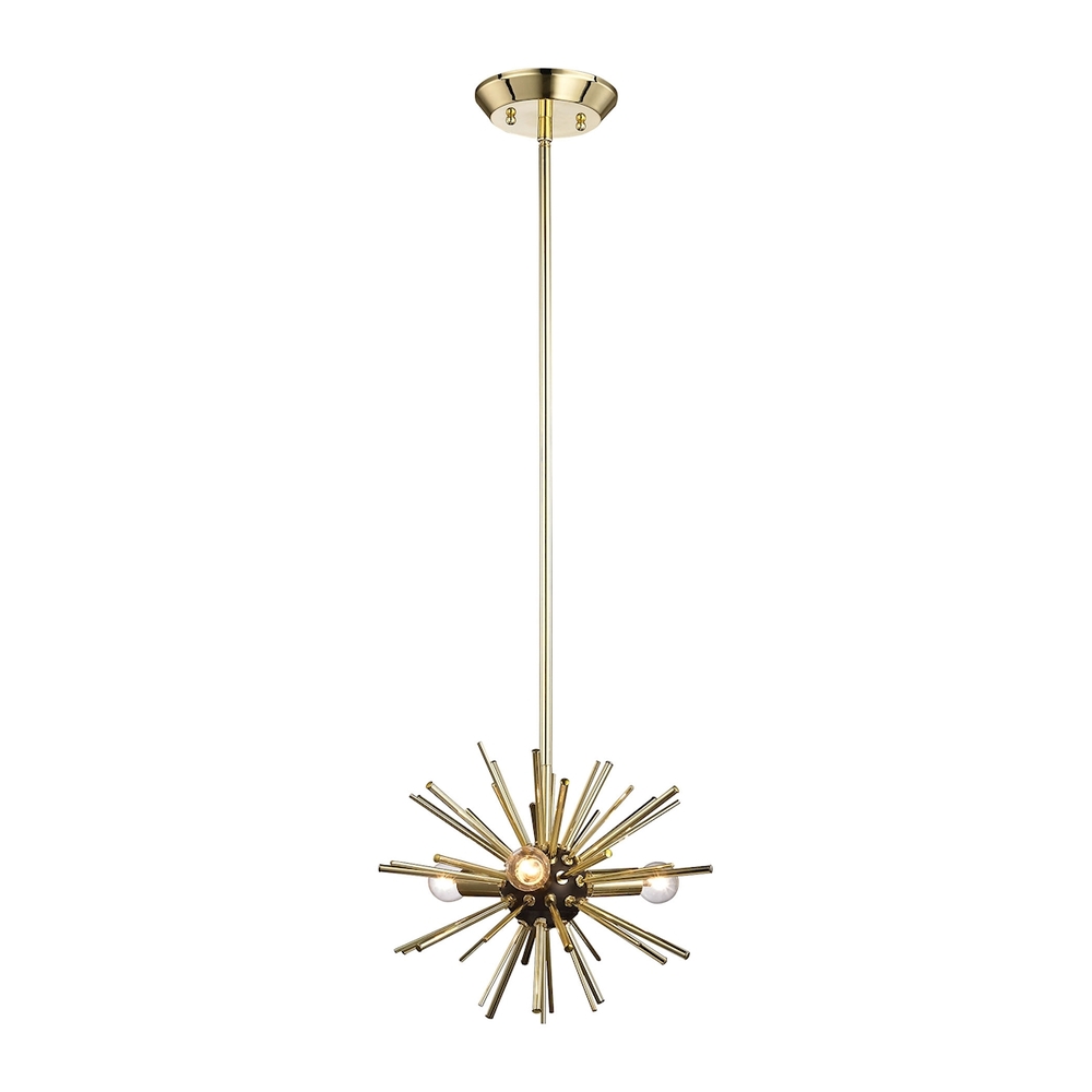 Starburst 3-Light Pendant in Gold