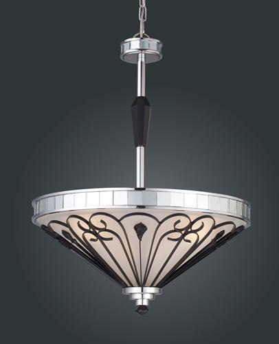 3 Light Pendant In Polished Chrome