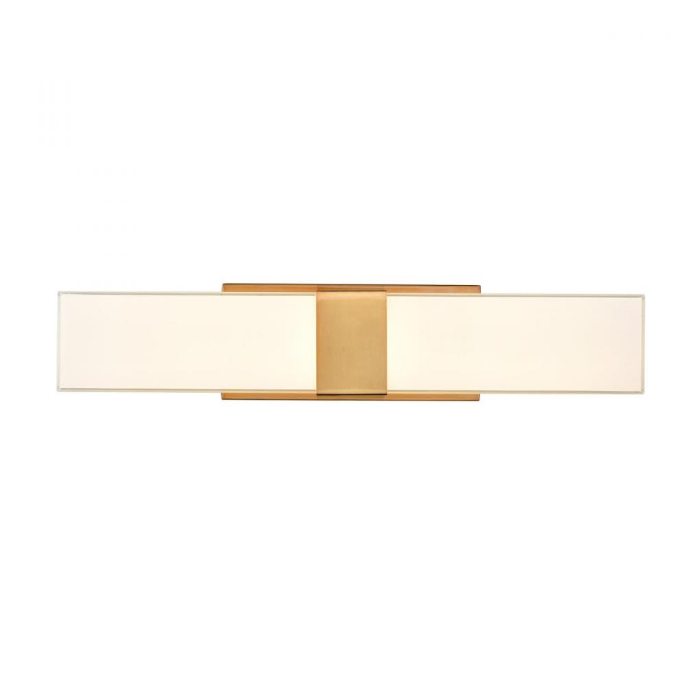 Reciprocate 25'' Wide 2-Light Vanity Light - Aged Brass