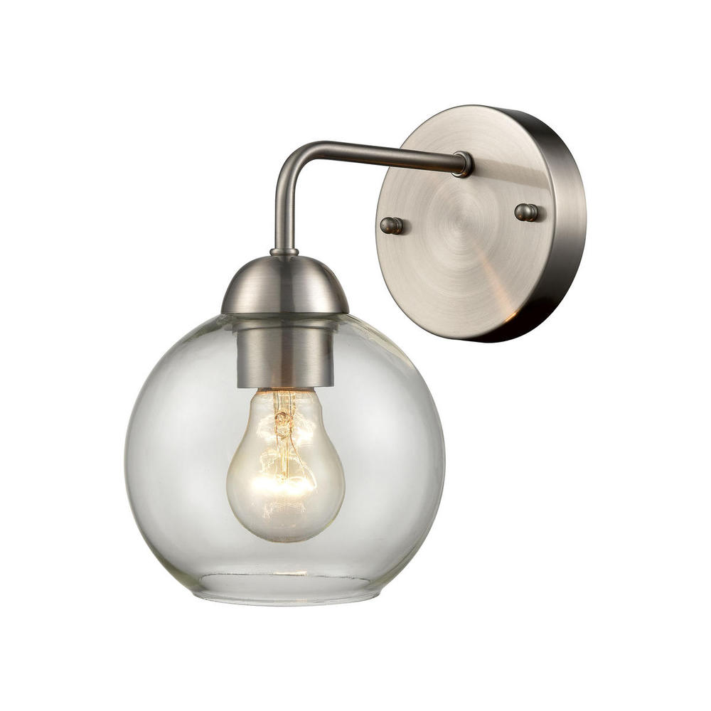 Thomas - Astoria 9.5'' High 1-Light Sconce - Brushed Nickel