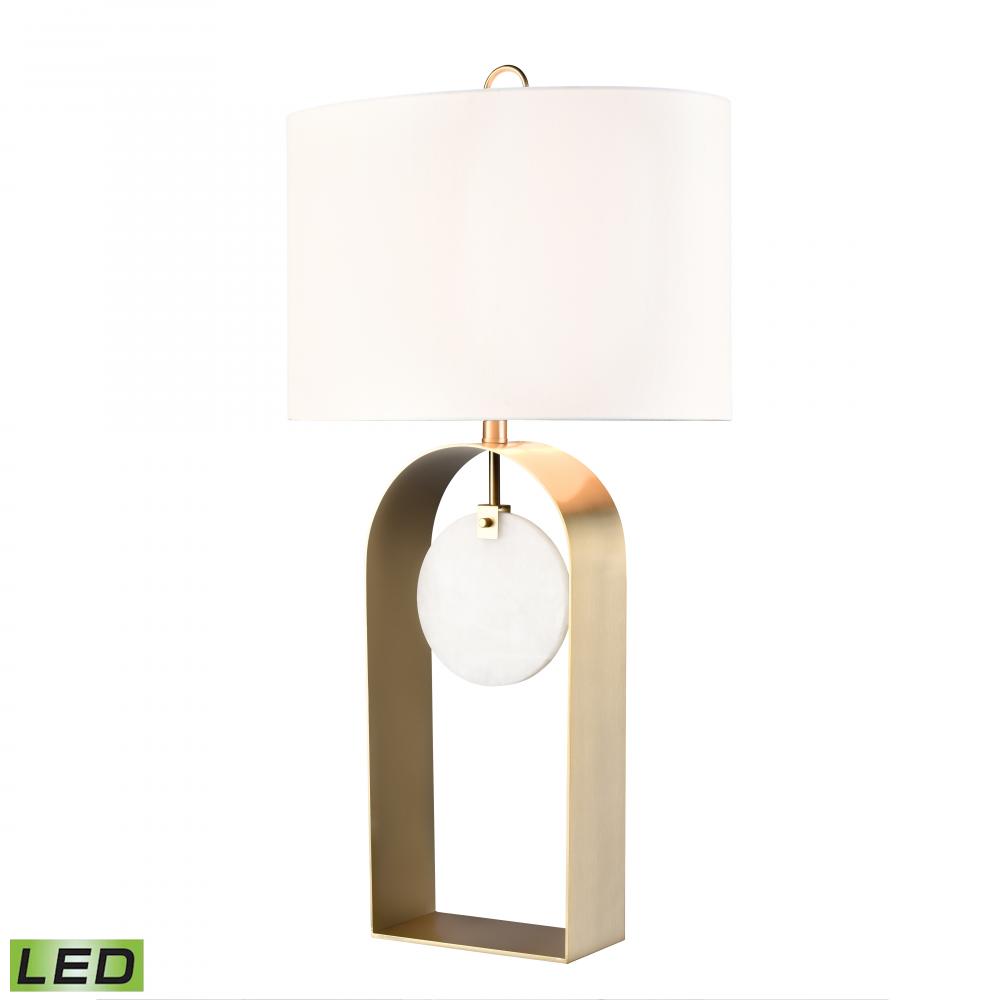 Farwell 33.5'' High 1-Light Table Lamp - Honey Brass - Includes LED Bulb