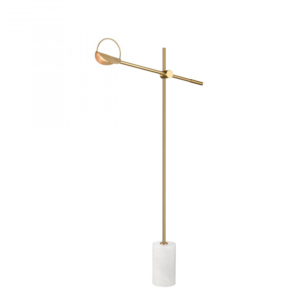 Orson 71'' High 1-Light Floor Lamp - Satin Brass