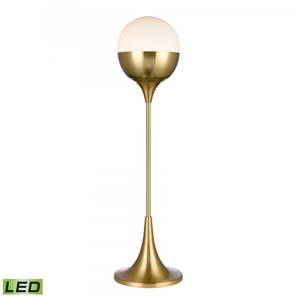 Robin Avenue 30'' High 1-Light Table Lamp - Satin Gold - Includes LED Bulb