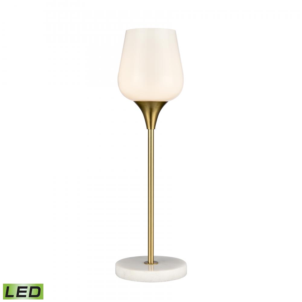 Finch Lane 20'' High 1-Light Table Lamp - Satin Gold - Includes LED Bulb