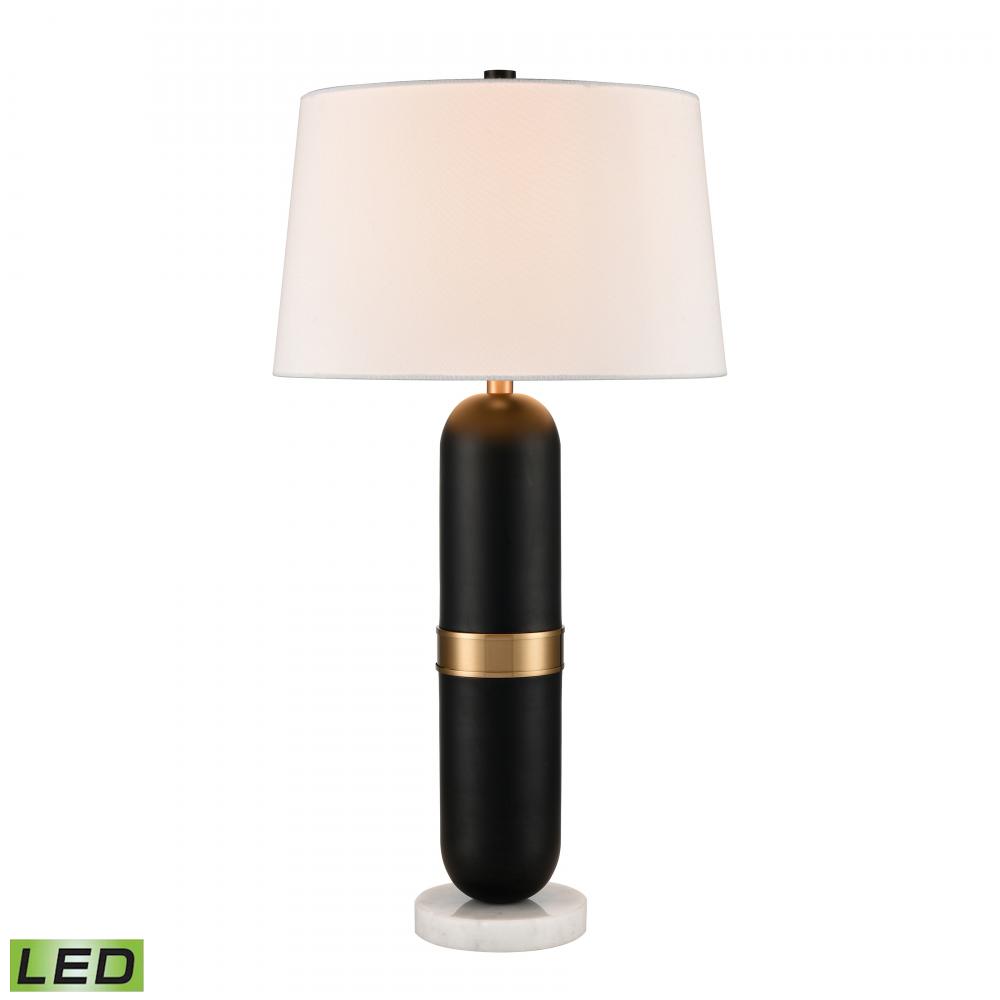 Pill 34'' High 1-Light Table Lamp - Matte Black - Includes LED Bulb