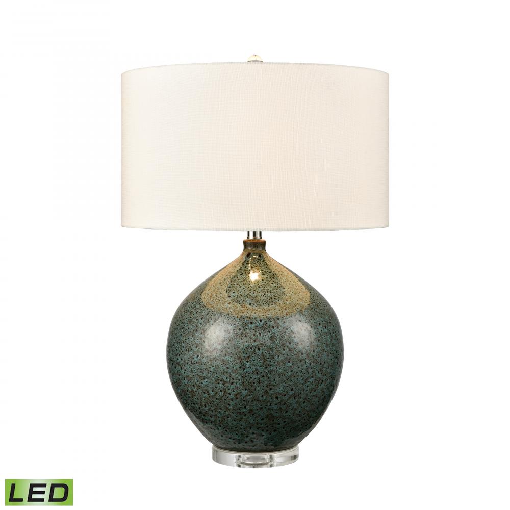 Gardner 28'' High 1-Light Table Lamp - Green Glaze - Includes LED Bulb