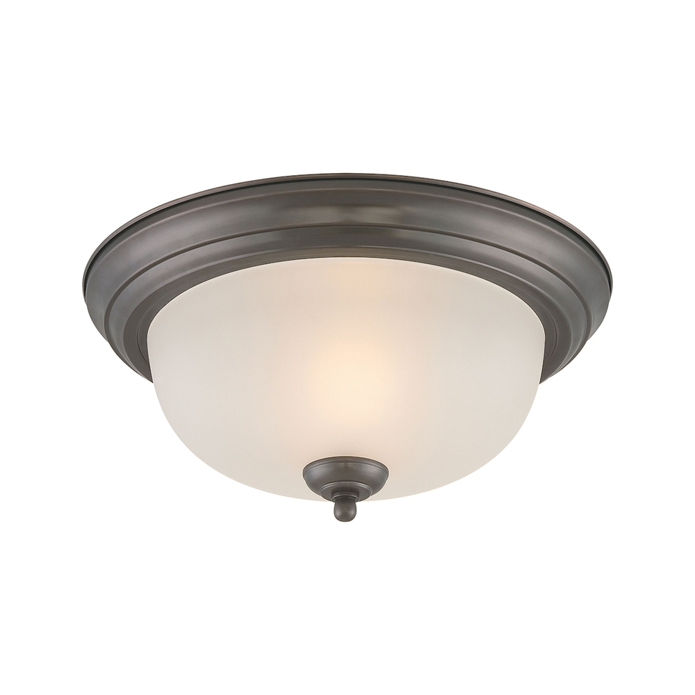 Thomas - Pendenza 13.25'' Wide 2-Light Flush Mount - Oiled Bronze