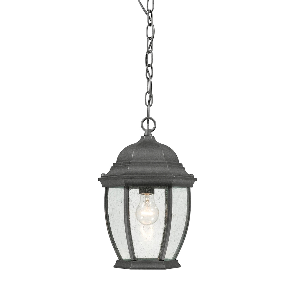 Thomas - Covington 9.5'' Wide 1-Light Outdoor Pendant - Black