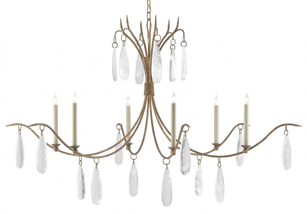 Marshallia Large Gold Chandelier