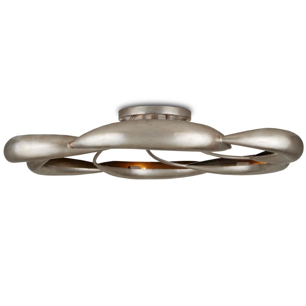 Caroube Silver Semi-Flush Mount