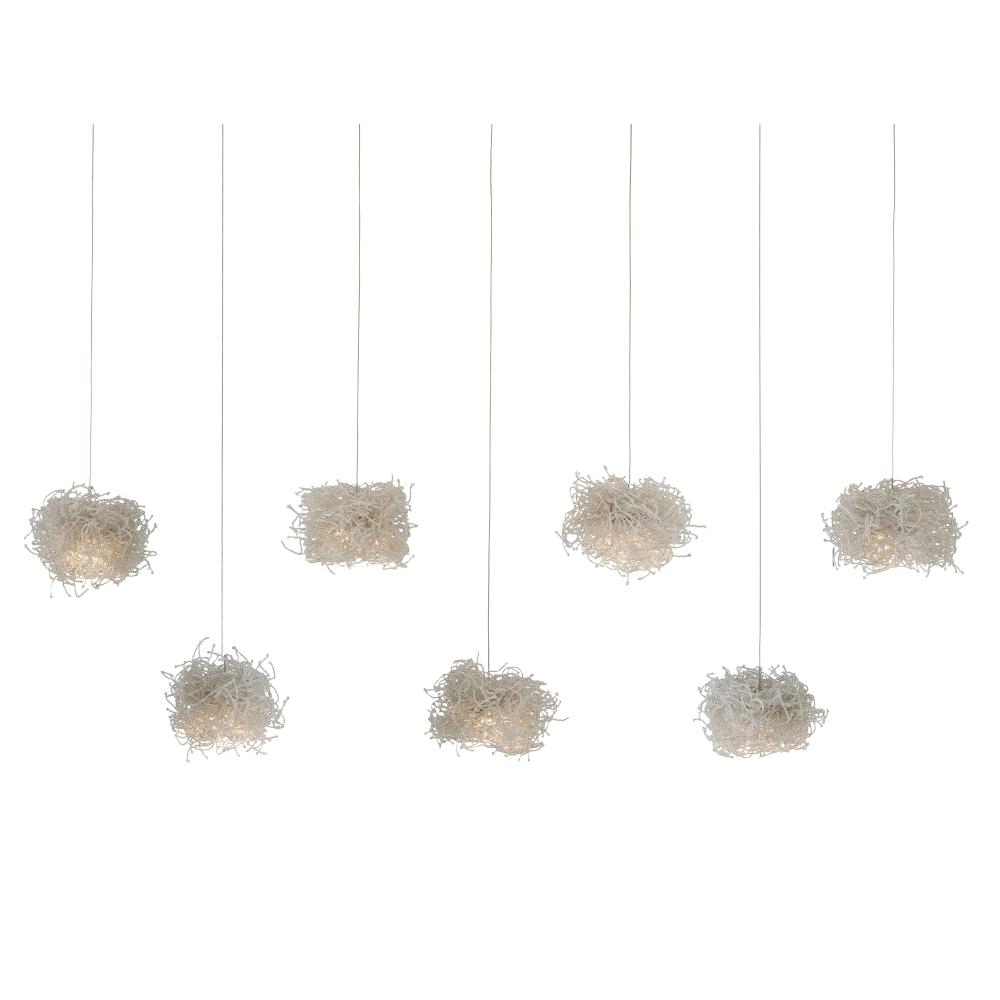 Birds Nest 7-Light Linear Multi-Drop Pendant