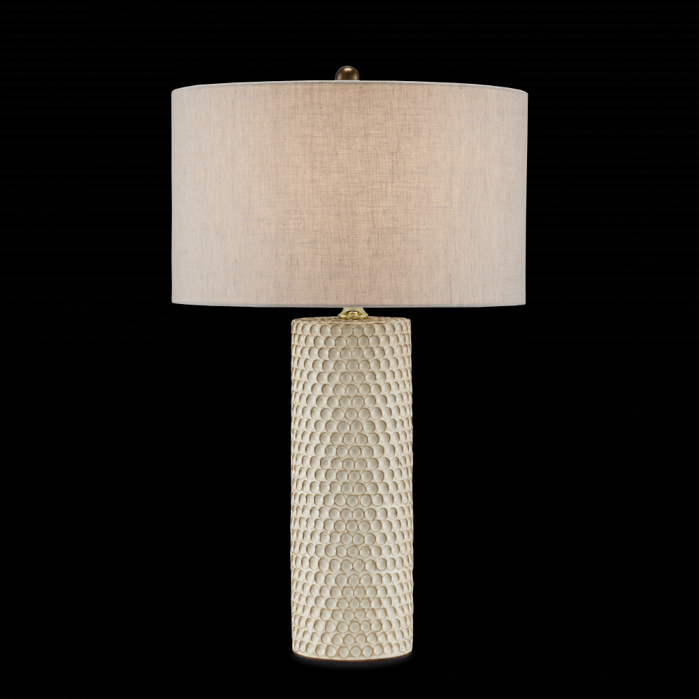 Polka Dot Ivory Table Lamp