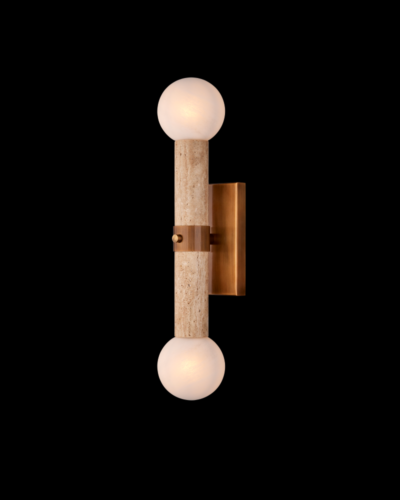 Beatrix Beige Bath Wall Sconce