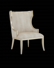 Currey 7000-0642 - Garson Silver Armchair, Fresh Files Linen