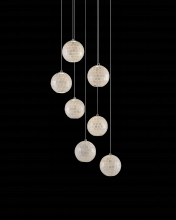 Currey 9000-0718 - Finhorn 7-Light Round Multi-Drop Pendant